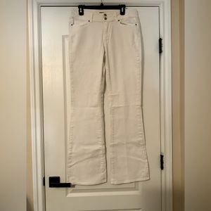 Paige Premium Stretch Denim White Jeans HH Boot Size 31 EUC